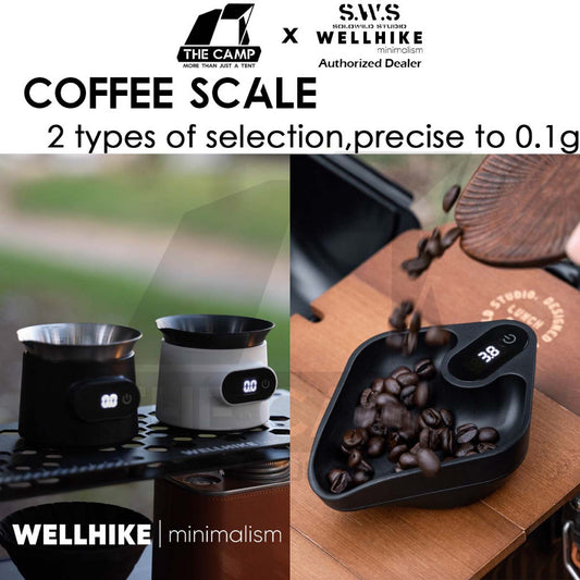 Wellhike Coffee Scale Rechargeable Battery Kitchen Scale Digital Electronic Weight Barista Machine Espresso MHW-3BOMBER