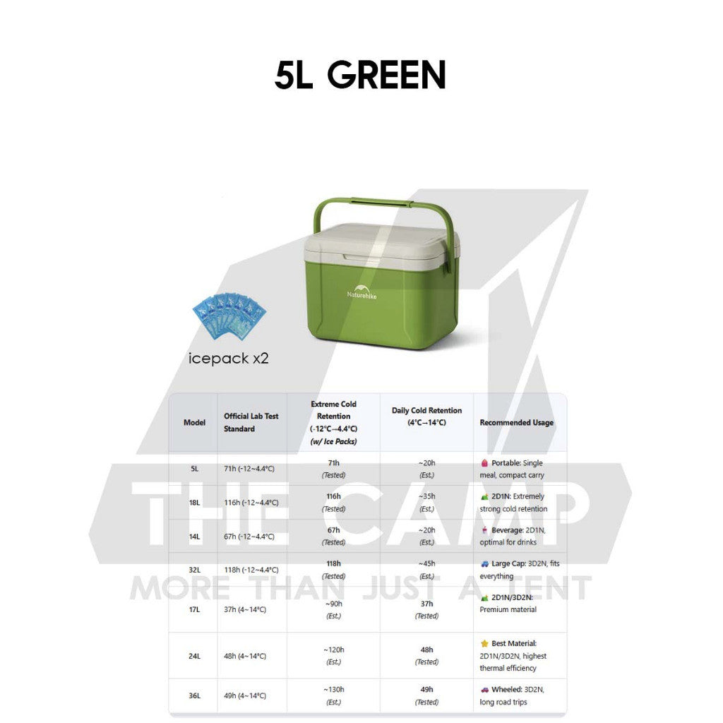Naturehike JY PU Cooler Ice Box Pro 5L 14L18L 32L 17L 24L 36L Wheel Camping Outdoor Refrigerator Freezer CNK2450CF012