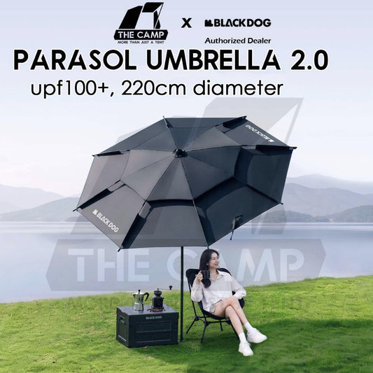 Blackdog Outdoor Umbrella 2.0 Screen Tarp Light Water Base Stand Parasol Camping Fishing Picnic Tent CBD2650101010