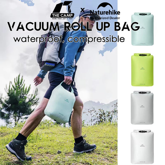 Naturehike Roll Up Bag V2 Upgraded Vacuum Compressible Waterproof Dry Pack Storage Bag Compression Beg CNK2650XB019