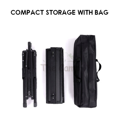 Camping Outdoor Aluminium Table 120cm Folding Portable Foldable Picnic Nail Flysheet Tent Peg Pole Chair Black Wood