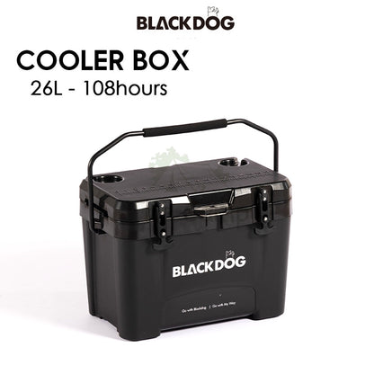 Blackdog Portable Cooler Box Ice Box 26L Camping Outdoor Picnic Insulated Food Trolley Storage Box Freezer Mobi Garden