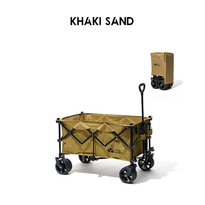 Mobi Garden Camping Portable Wagon Cart 10cm Thick Wheel 7 Inch 190L Litre Fast Easy Folding Trolley Naturehike