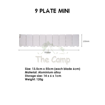 Camping Outdoor 9 10 12 14 16 Plates Windshield Foldable Stove Windscreen Sheild Portable Camping Burner Wind Blocker
