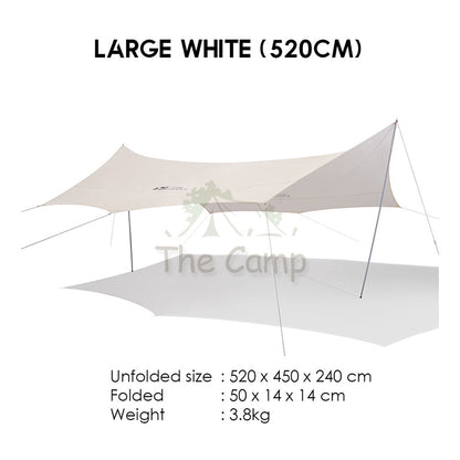 Mobi Garden Camping Flysheet Tarp Silver Coated UV Block Sunscreen Tent Canopy Outdoor Gear Equipment Family Naturehike