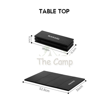 Blackdog Folding Storage Box 25L 50L Outdoor Camping Folding Foldable Multipurpose Black Box with Table Top CBD2550XB013