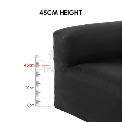 Blackdog Inflatable Sofa Outdoor Camping Chair Inflation Bed Mattress Table Flysheet Tarp Table Black Pump Rope BD-SF001