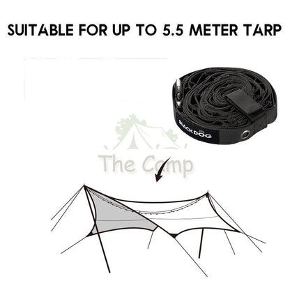 Blackdog Hanging Strap Outdoor Lanyard Adjustable Rope Free Carabiner Clothesline Lamp Hanger Hook String BD-TMPJ003