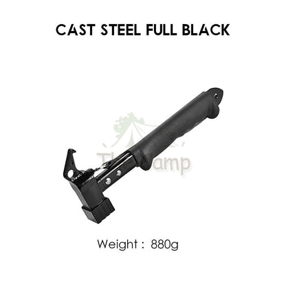 Camping Hammer Stainless Steel Copper Aluminium Brass Solid Wood Handle Peg Stake Nail Hammers Multifunction