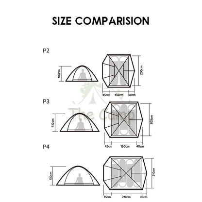 Naturehike 2022 NEW P Series Tent 2-4 Person Waterproof Ultralight Hiking UPF50+ Outdoor Camping Travel Beach Portable
