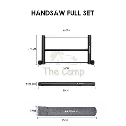 Shinetrip Foldable Handsaw Camping Outdoor Portable Saw Gergaji Aluminium Hammer Nail