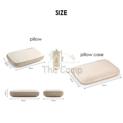 Naturehike Memory Foam Inflatable Sponge Pillow 3D Case Cover Camping Soundless Auto Inflate Travel Air Bed NH22ZT002