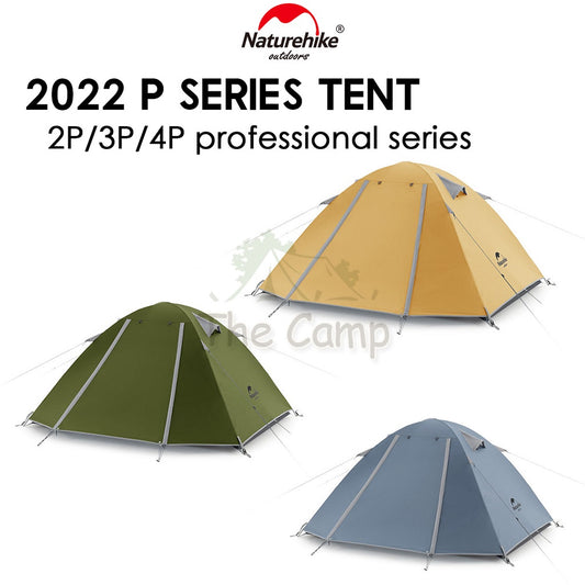 Naturehike 2022 NEW P Series Tent 2-4 Person Waterproof Ultralight Hiking UPF50+ Outdoor Camping Travel Beach Portable