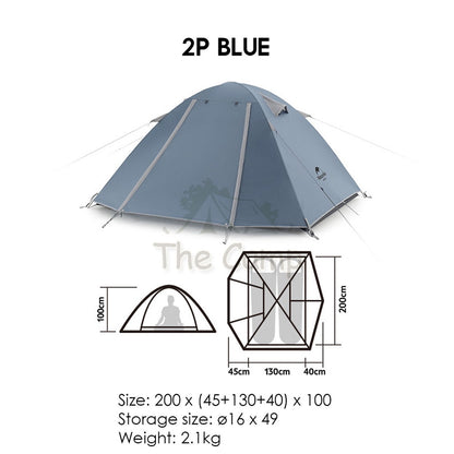 Naturehike 2022 NEW P Series Tent 2-4 Person Waterproof Ultralight Hiking UPF50+ Outdoor Camping Travel Beach Portable