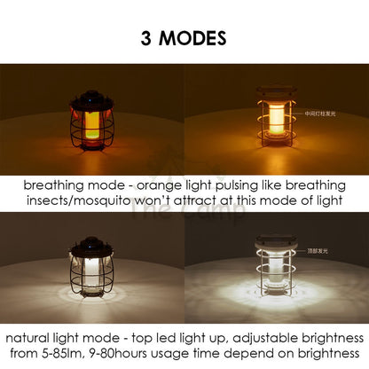 Naturehike Camping Portable Light Hanging Tripod Atmosphere Breathing LED Lamp Lantern Tent Pole CNH22DQ007 CNH22DQ008
