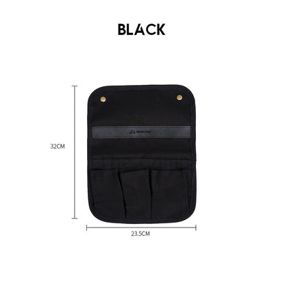 Shinetrip Kermit Chair Side Pocket Bag Camping Armrest Storage Hanging Bag Black Khaki Moon Chair Outdoor
