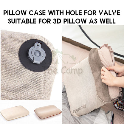 Naturehike Memory Foam Inflatable Sponge Pillow 3D Case Cover Camping Soundless Auto Inflate Travel Air Bed NH22ZT002
