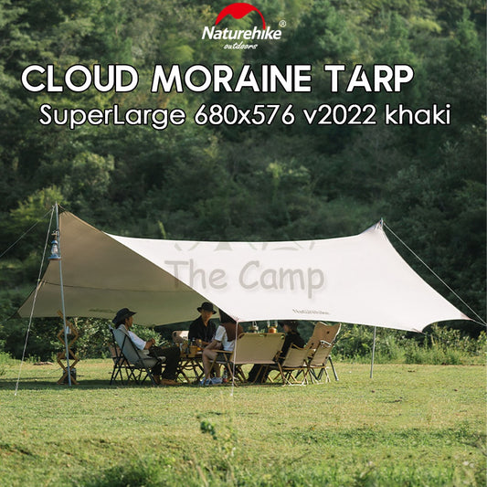 Naturehike Cloud Moraine Super Large Tarp Flysheet Silver Coated Coating Camping Waterproof Tent Awning Beach Sun