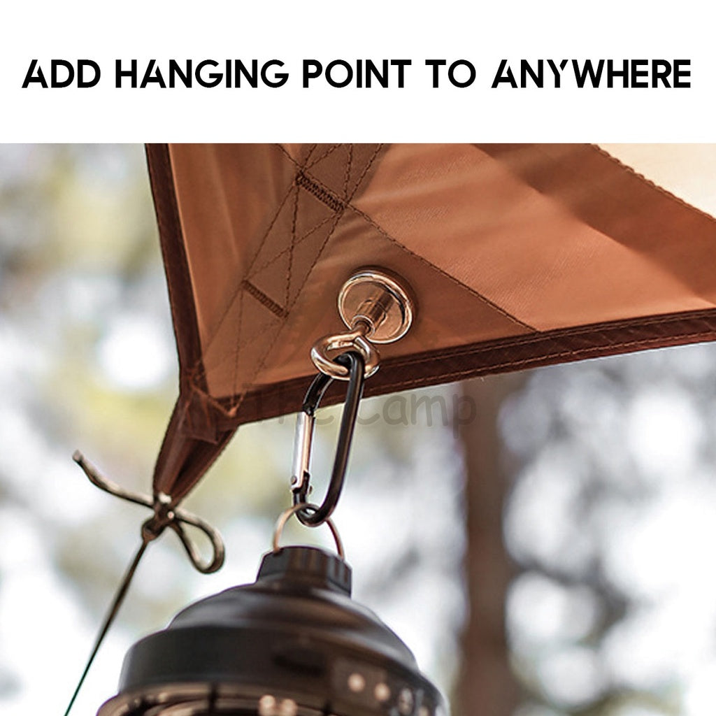 Magnetic Clip for Flysheet or Tent Magnet Clip Hanger Free Carabiner Pole Tarp Hook Lamp Light Camping Hanging
