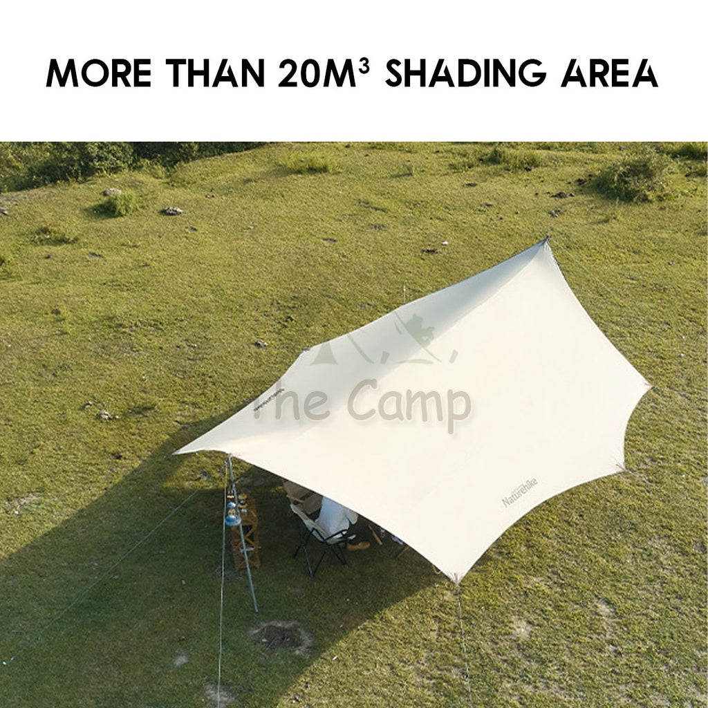 Naturehike Cloud Moraine Super Large Tarp Flysheet Silver Coated Coating Camping Waterproof Tent Awning Beach Sun