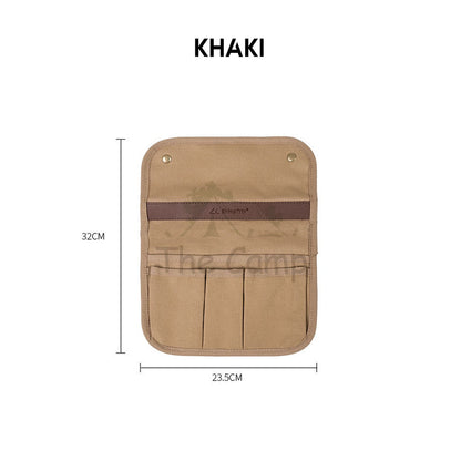 Shinetrip Kermit Chair Side Pocket Bag Camping Armrest Storage Hanging Bag Black Khaki Moon Chair Outdoor