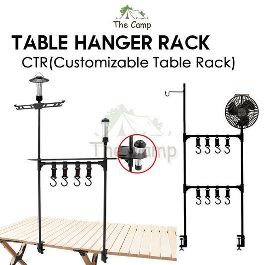 Camping Table Hanging Rack Light Lamp Pole Aluminum Alloy Outdoor Fan Hanger Tripod Shelf Stand Tableware Organizer