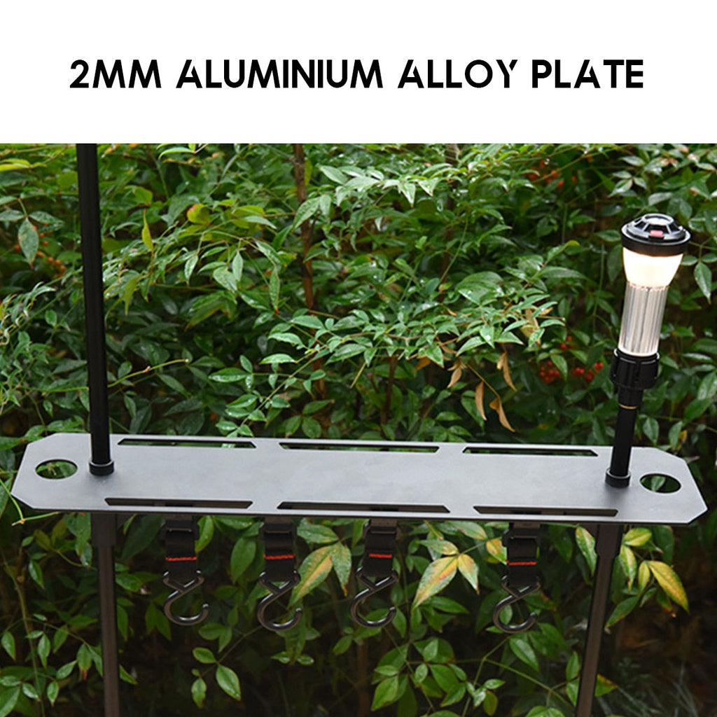 Camping Table Hanging Rack Light Lamp Pole Aluminum Alloy Outdoor Fan Hanger Tripod Shelf Stand Tableware Organizer