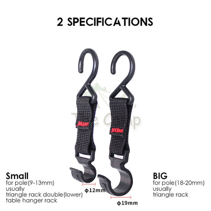 Outdoor Camping Hanging Hook for Triangle Rack Shelf S Shaped Hanger