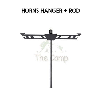 Camping Table Hanging Rack Light Lamp Pole Aluminum Alloy Outdoor Fan Hanger Tripod Shelf Stand Tableware Organizer
