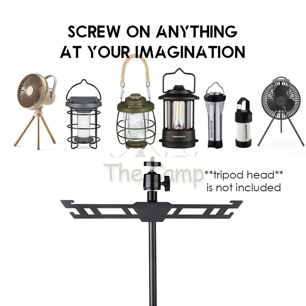 Camping Table Hanging Rack Light Lamp Pole Aluminum Alloy Outdoor Fan Hanger Tripod Shelf Stand Tableware Organizer