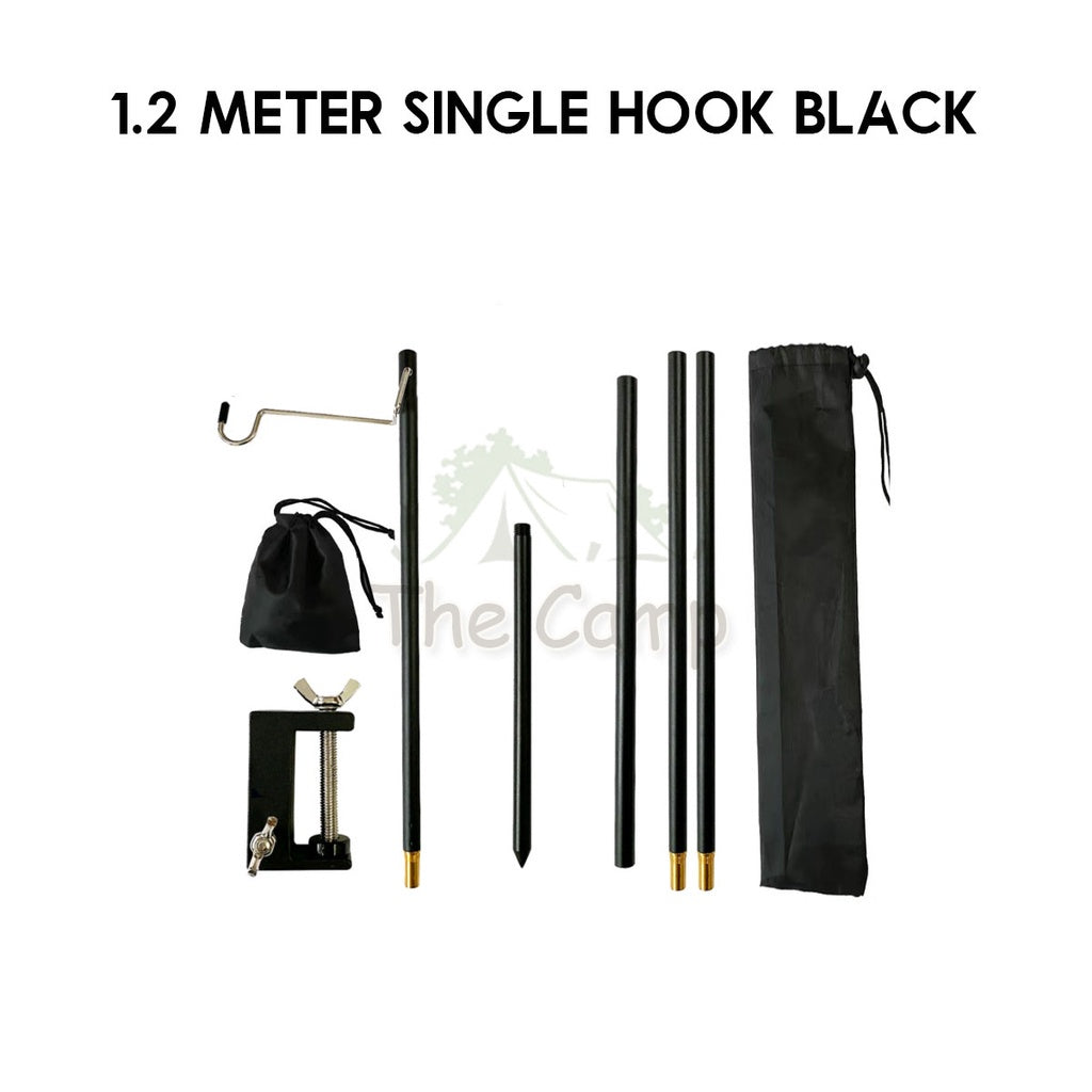 Camping Table Hanging Rack Light Lamp Pole Aluminum Alloy Outdoor Fan Hanger Tripod Shelf Stand Tableware Organizer