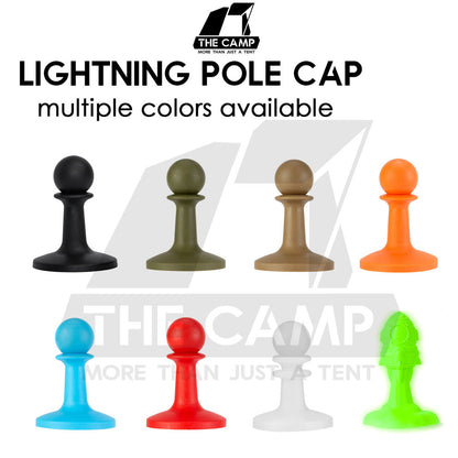 Camping Lightning Pole Cap Outdoor Luminous Glow In The Dark Anti Thunder Protection Cover Lightning Proof