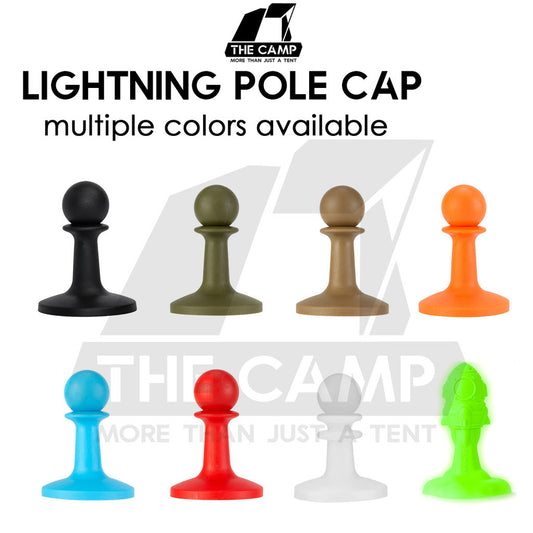 Camping Lightning Pole Cap Outdoor Luminous Glow In The Dark Anti Thunder Protection Cover Lightning Proof