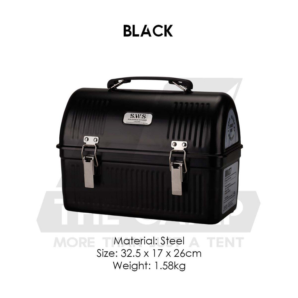 Wellhike SWS Classic Lunch Box 10QT 9.4L Coffee Box LunchBox Top Plate Inner Vintage Accessories