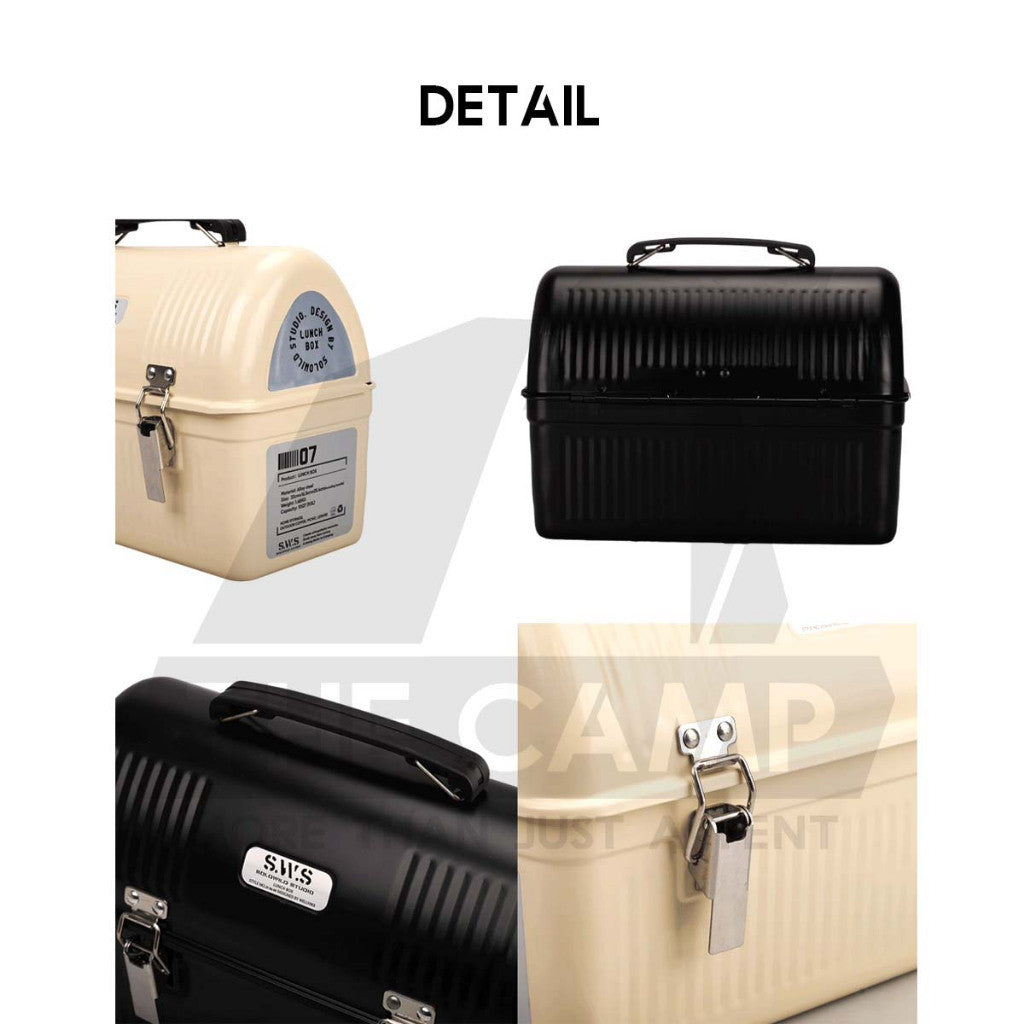 Wellhike SWS Classic Lunch Box 10QT 9.4L Coffee Box LunchBox Top Plate Inner Vintage Accessories