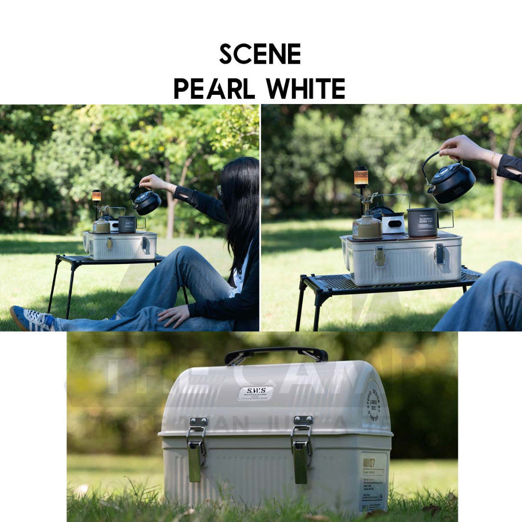 Wellhike SWS Classic Lunch Box 10QT 9.4L Coffee Box LunchBox Top Plate Inner Vintage Accessories