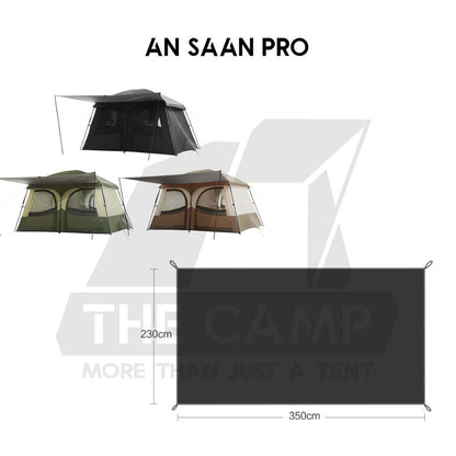 Vidalido An Saan Tent M / PRO Outdoor Camping Manual PU1500mm Family Villa Silver Coating Khemah Unta Camel